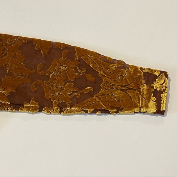 Soft Surroundings Button Down Floral Semi Sheer Blouse Women's Size XS - Picture 7 of 16